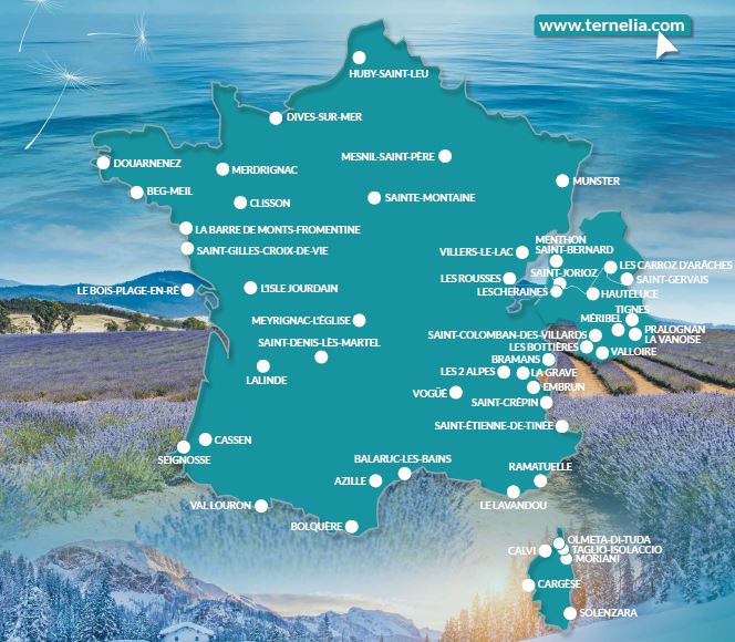 Un projet de séjour groupe ? carte des villages en France 