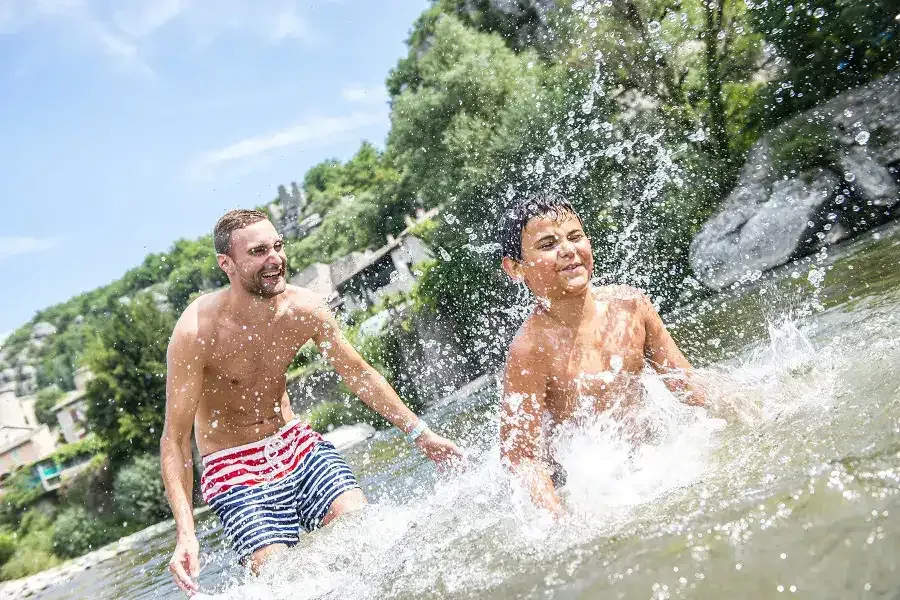 Baignade Ardeche Village Vacances Vogue