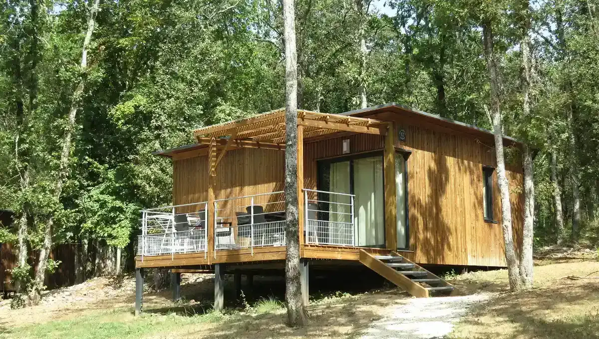 Terrasse Cottage Domaine Finou Lalinde