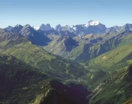 Valloire Ete Vue Sur Les Montagnes
