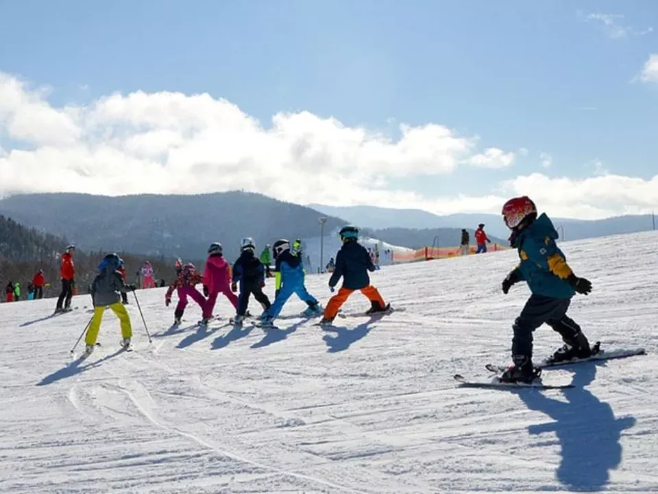 Classe de neige dans les Alpes du Sud