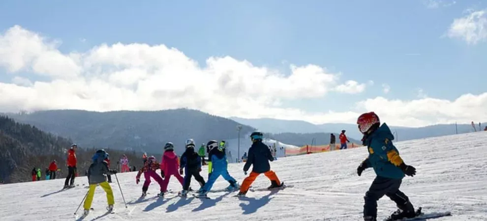 Classe de neige dans les Alpes du Sud