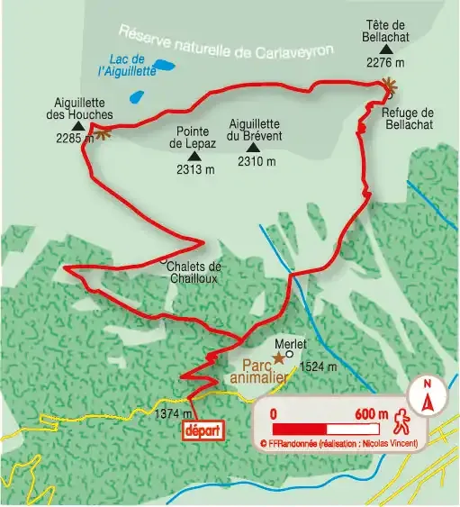 Croquis Carto Aiguillette Des Houches