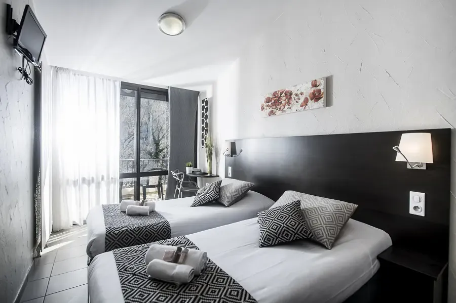 Chambre Lits Jumeaux Vacances Ardeche