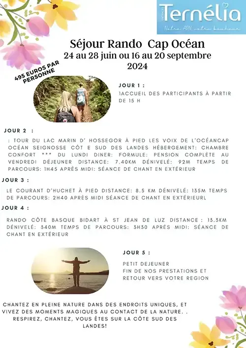 Les Voix De L'ocean vivez des moments magiques au contact de la nature.