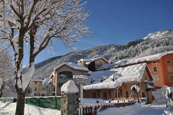Paysage Des Alpes Maritimes Hiver