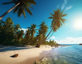 Guadeloupe vue de plage merveilleuse