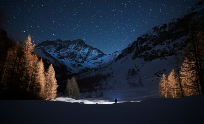 La descente aux flambeaux