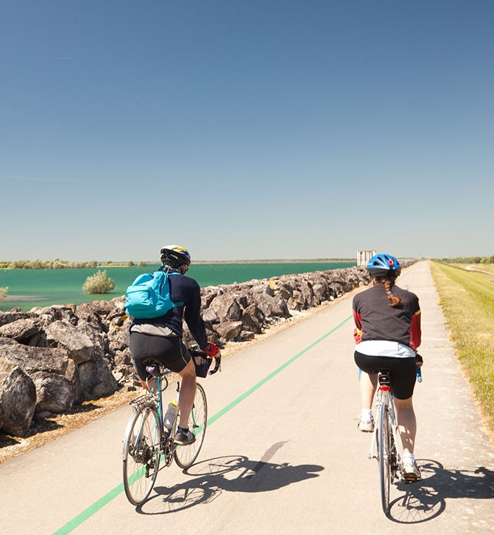 Vélo au lac d'orient